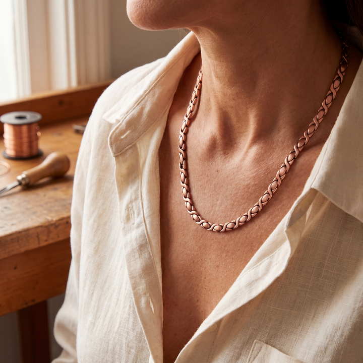 Elaine's Cedar Copper Necklace