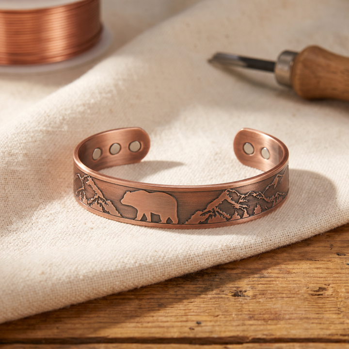 Elaine's Mother Bear Copper Bracelet