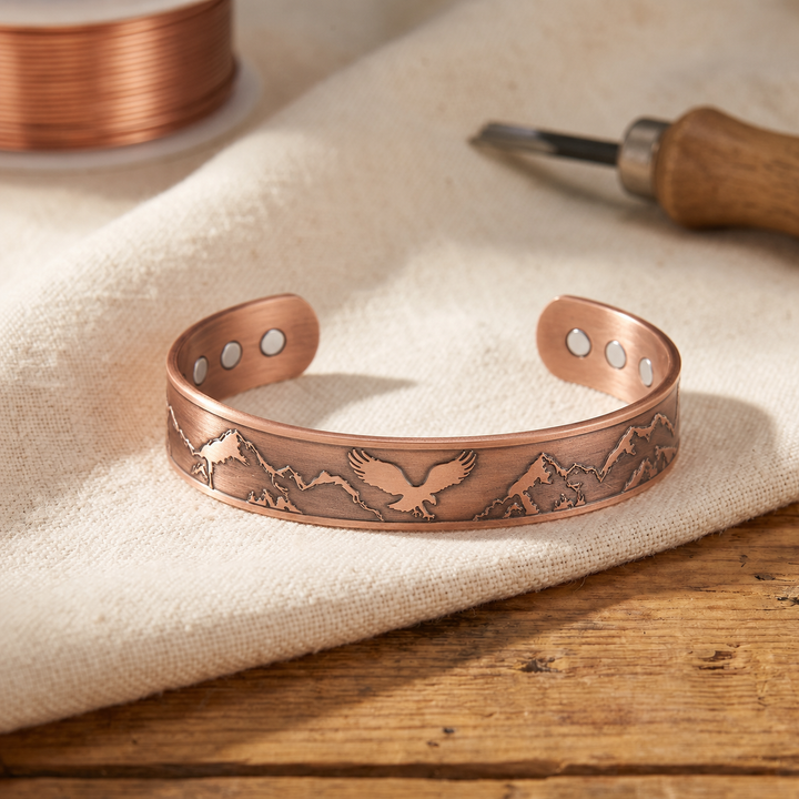 Elaine's Soaring Eagle Copper Bracelet