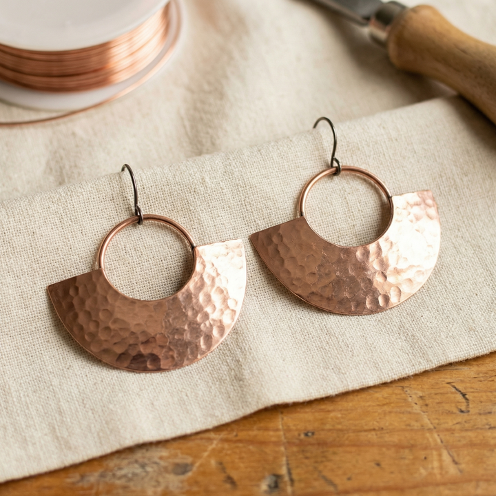 Elaine's Sol Copper Earrings
