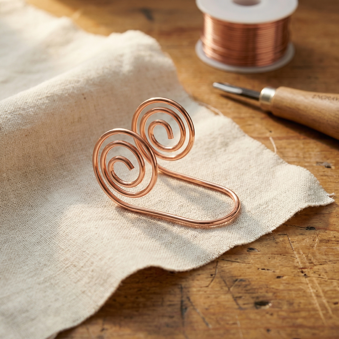 Elaine's Flow Copper Hand Spiral