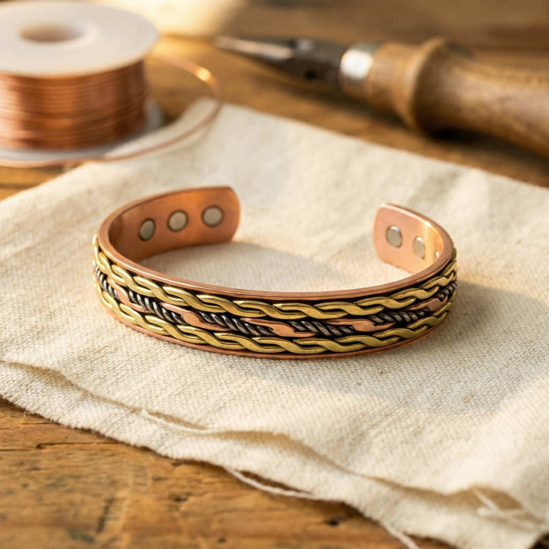 Elaine's Weave Copper Bracelet