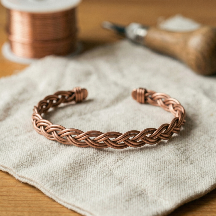 Elaine's Reed Copper Anklet