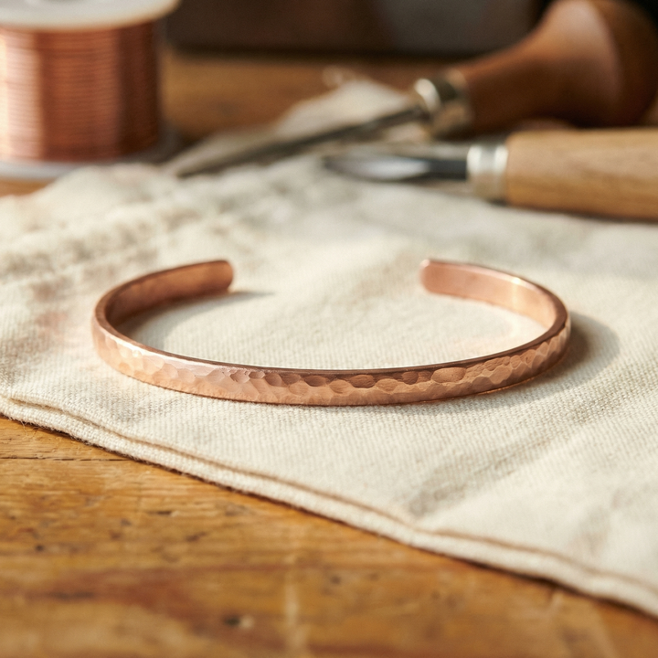 Elaine's Sand Copper Anklet