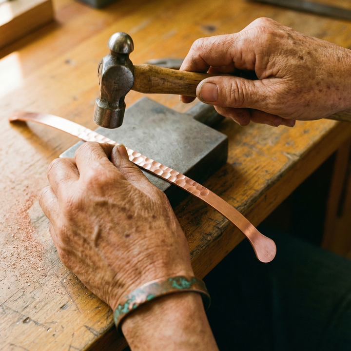 Elaine's Lodestone Copper Bracelet