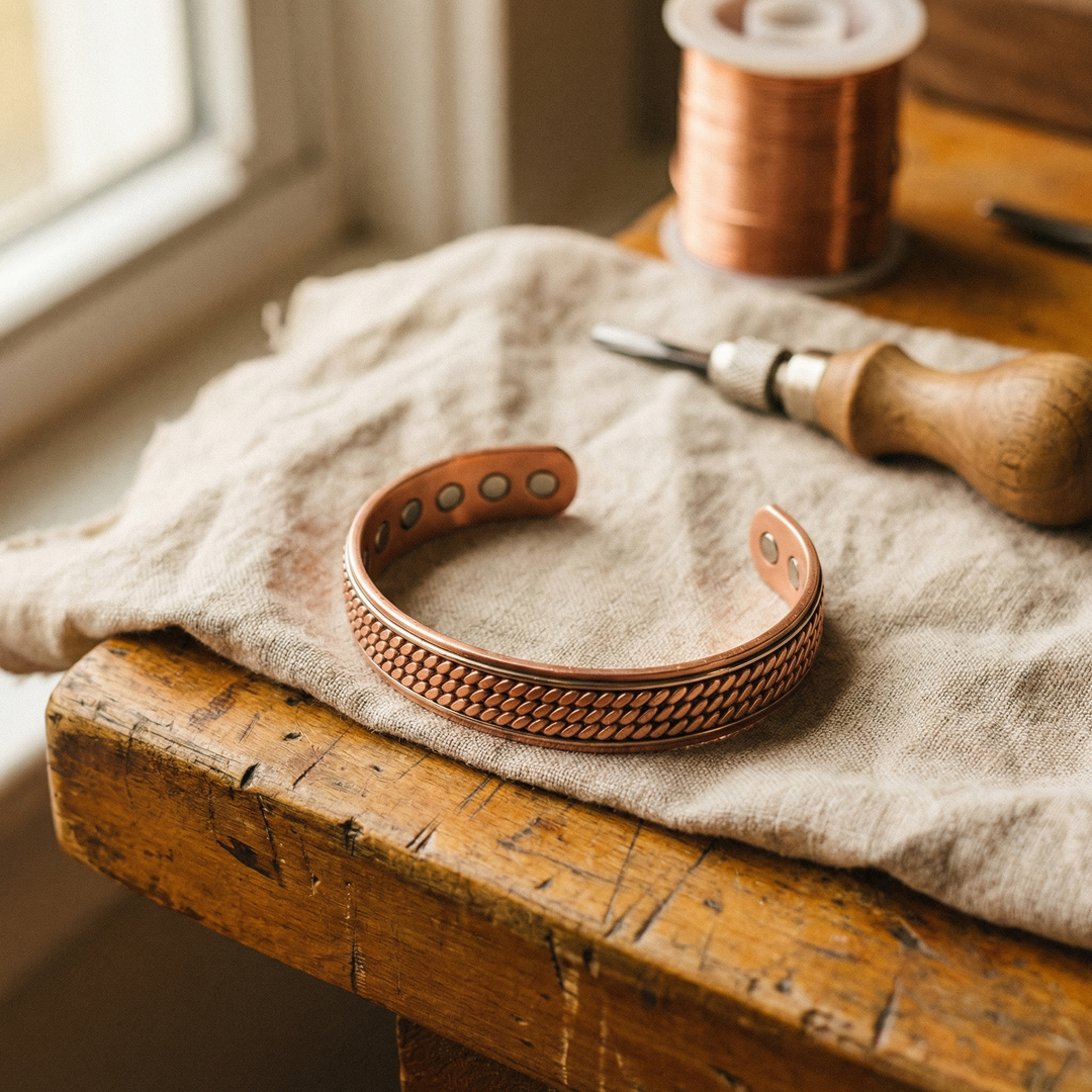 Elaine's Wave Copper Bracelet