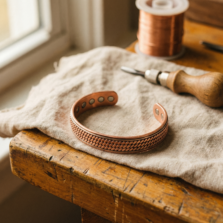 Elaine's Wave Copper Bracelet