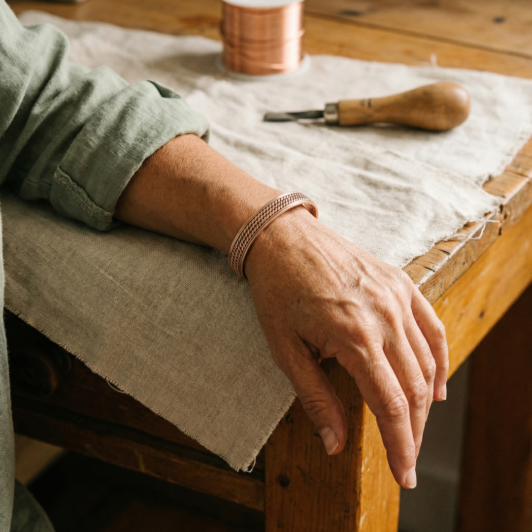 Elaine's Wave Copper Bracelet