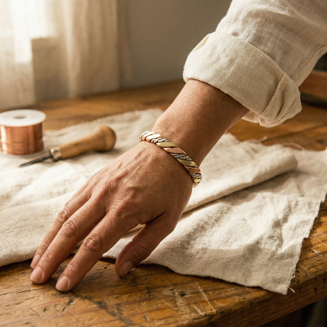 Elaine's Stone Copper Bracelet