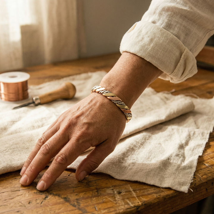 Elaine's Stone Copper Bracelet