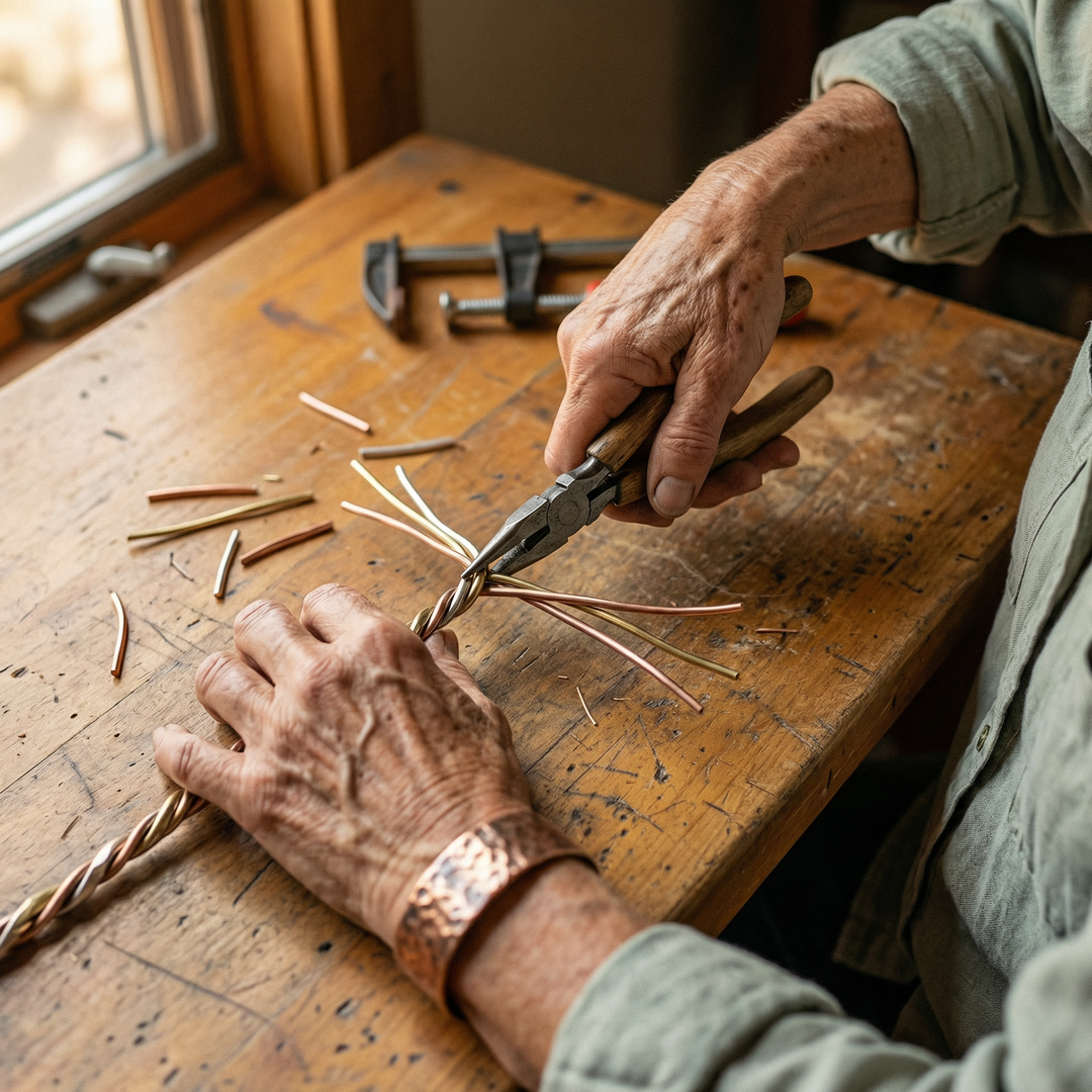Elaine's Stone Copper Bracelet