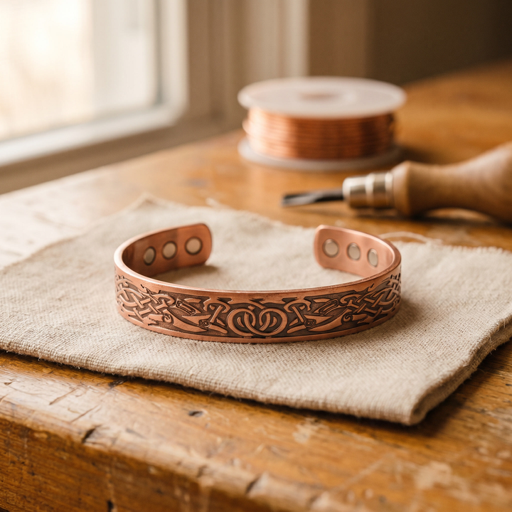 Elaine's Moss Copper Bracelet