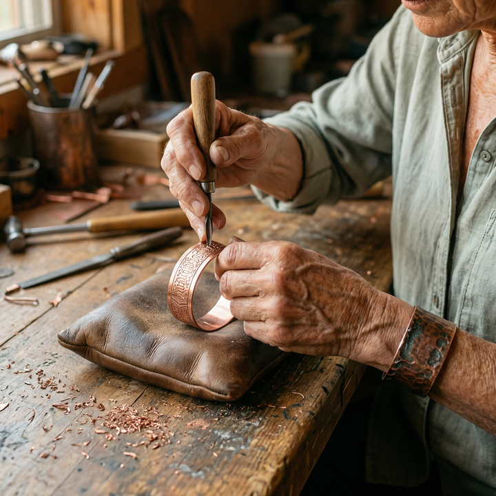 Elaine's Drift Copper Bracelet