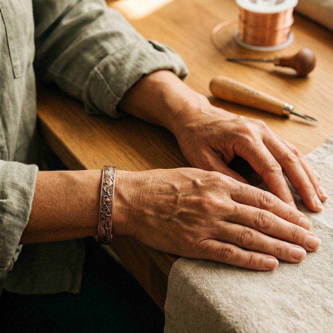 Elaine's Loam Copper Bracelet