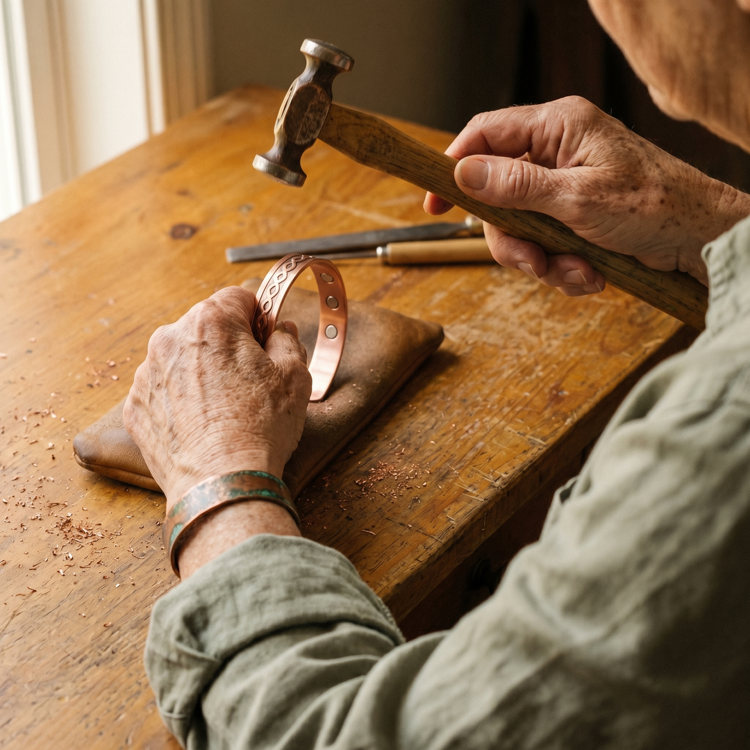 Elaine's Current Copper Bracelet