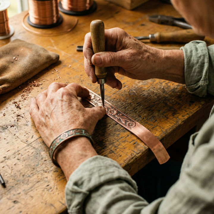 Elaine's Vine Copper Bracelet