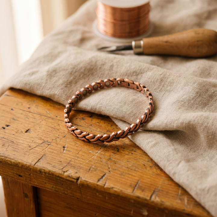 Elaine's Dune Copper Anklet