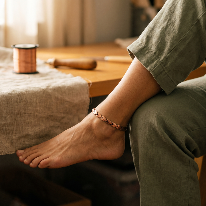 Elaine's Marsh Copper Anklet