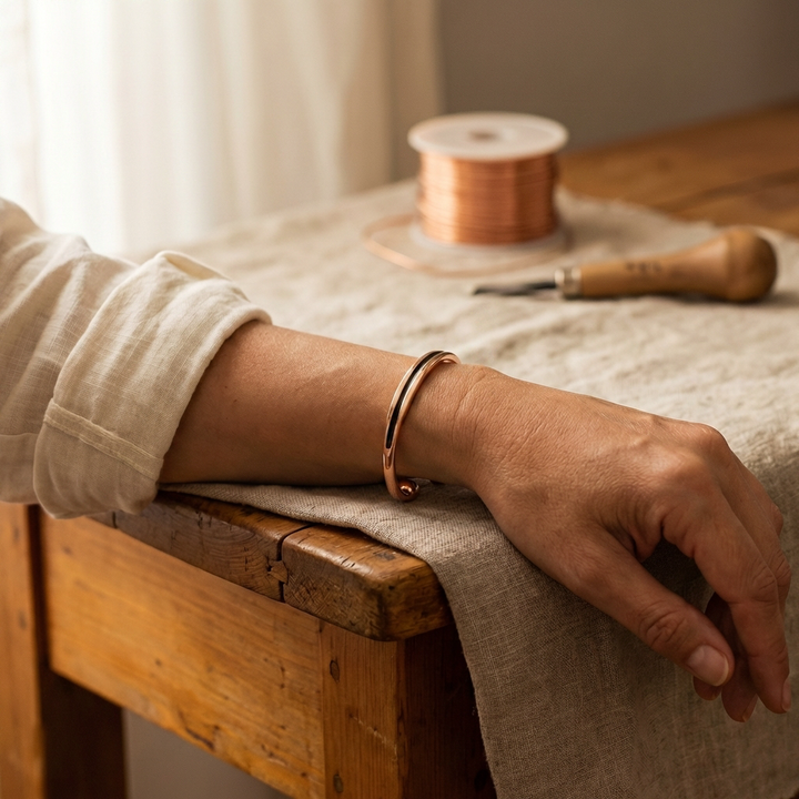Elaine's Vein Copper Bracelet