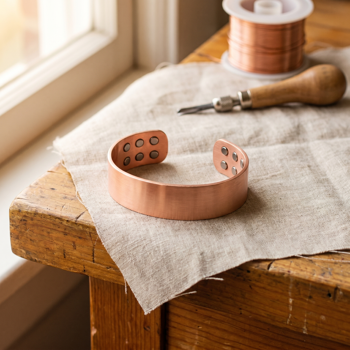 Elaine's Anvil Copper Bracelet