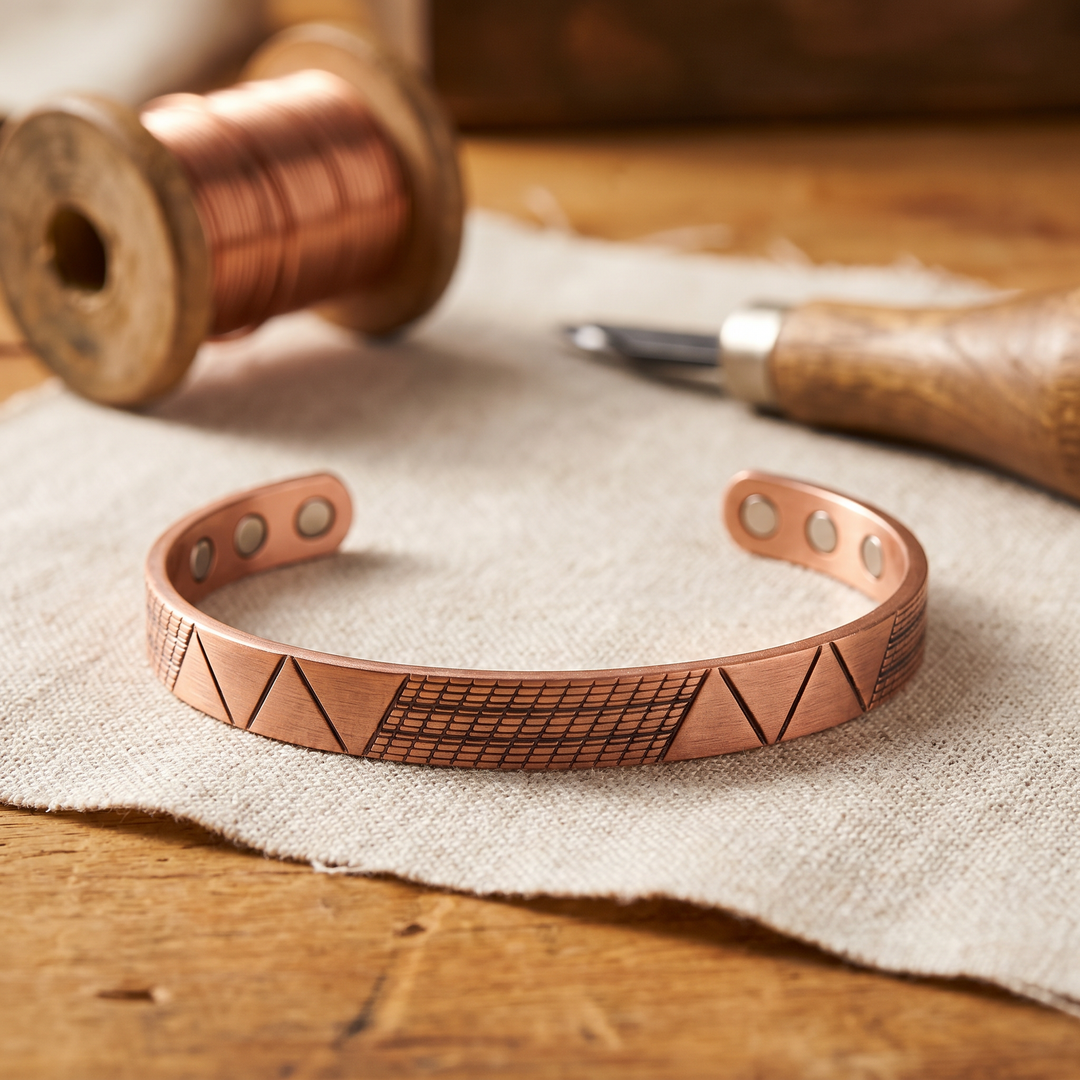 Elaine's Crest Copper Bracelet