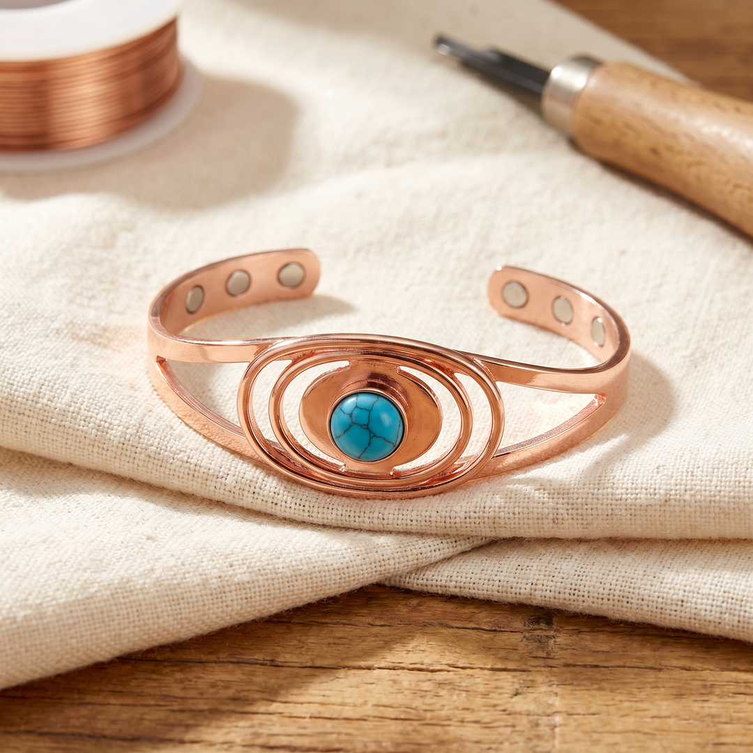 Elaine's Sedge Copper Bracelet