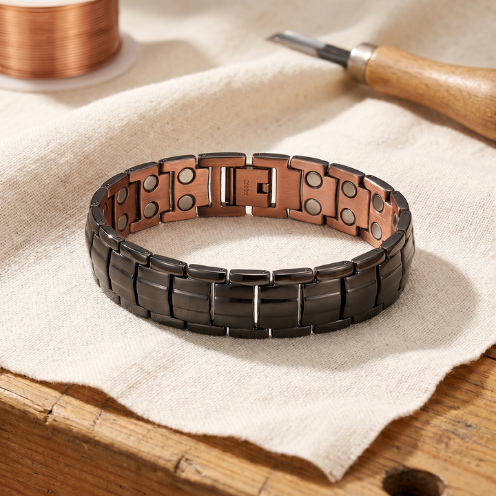 Elaine's Ochre Men's  Copper Bracelet