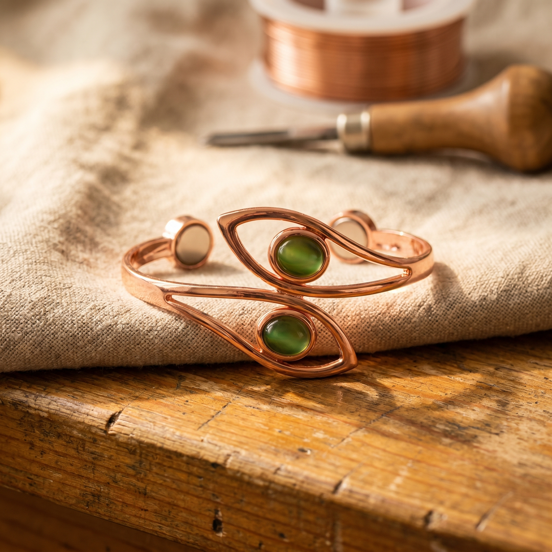 Elaine's Opal Copper Bracelet