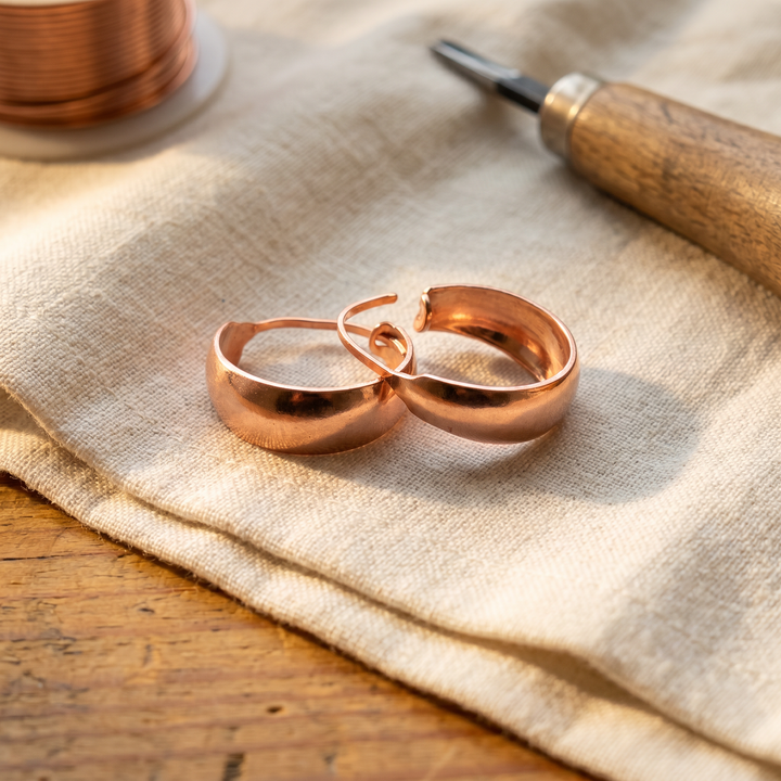 Elaine's Dell Copper Earrings