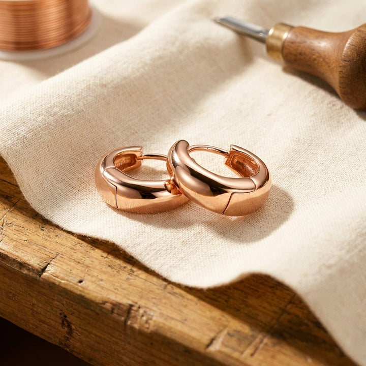 Elaine's Linnet Copper Hoop Earrings