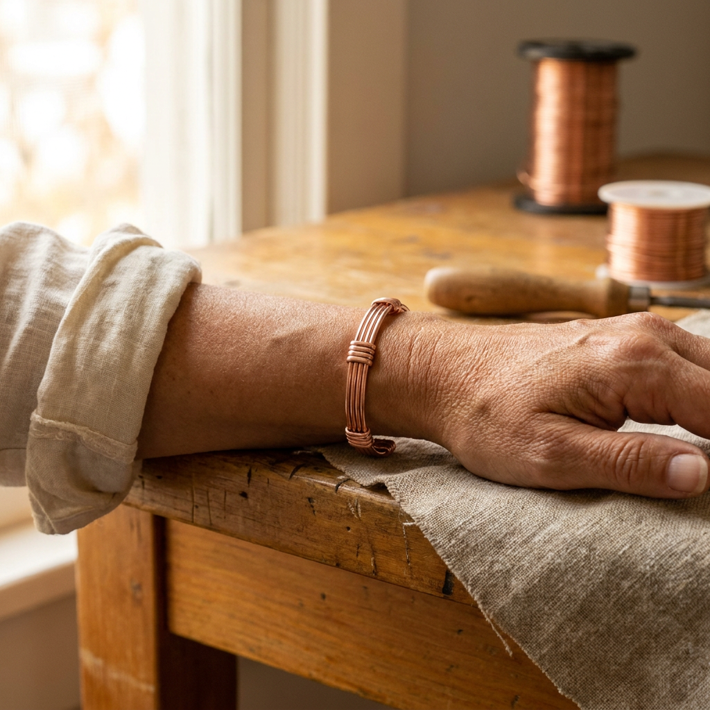 Elaine's Sere Copper Bracelet