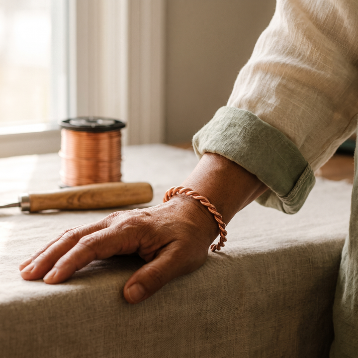Elaine's Tensor Copper Bracelet