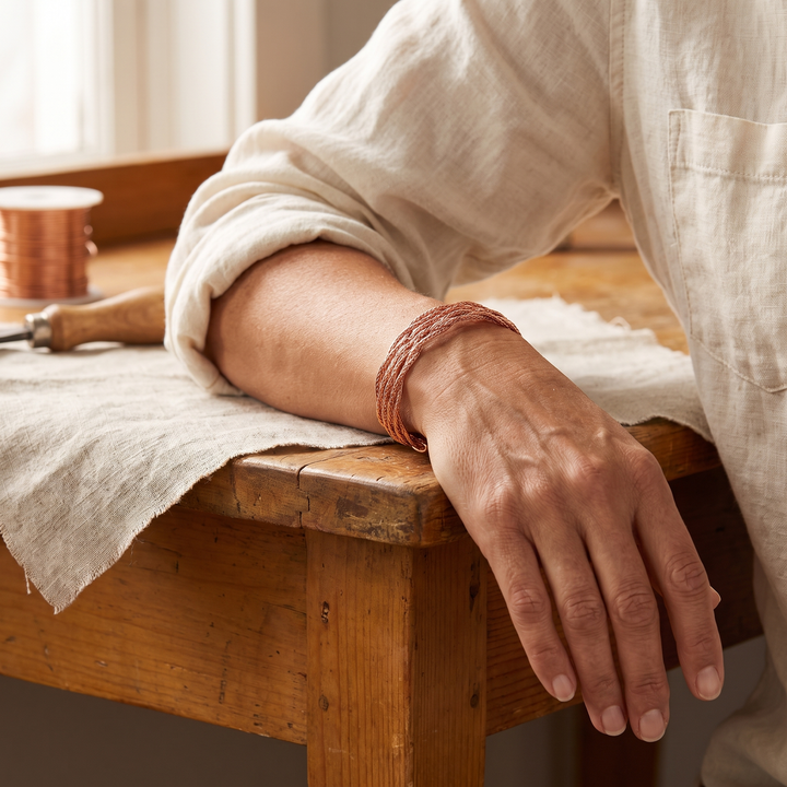 Elaine's Elk Copper Bracelet