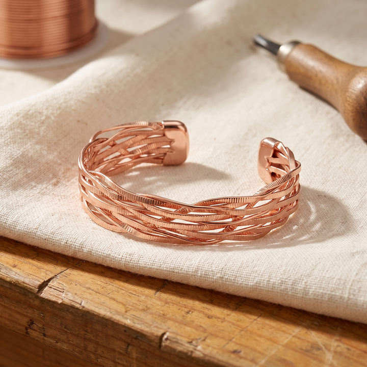 Elaine's Wisp Copper Bracelet