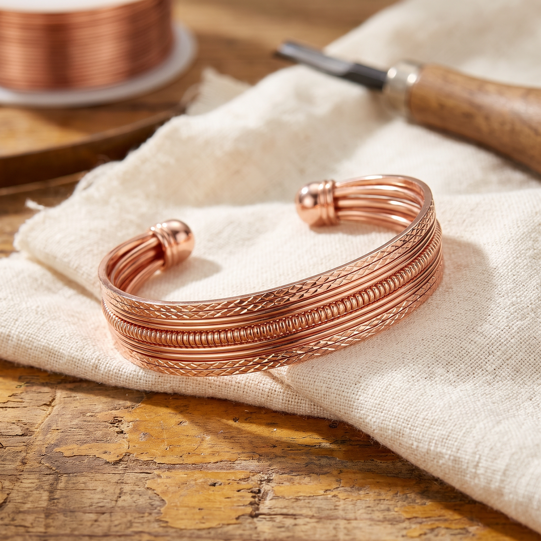 Elaine's Bracken Copper Bracelet