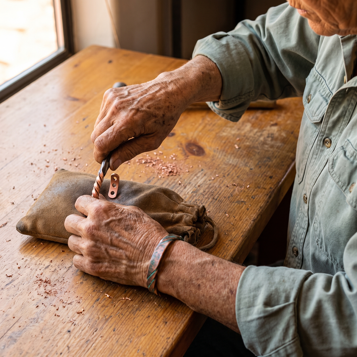 Elaine's Bough Copper Bracelet