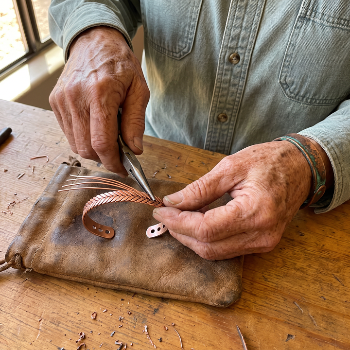 Elaine's Furze Copper Bracelet