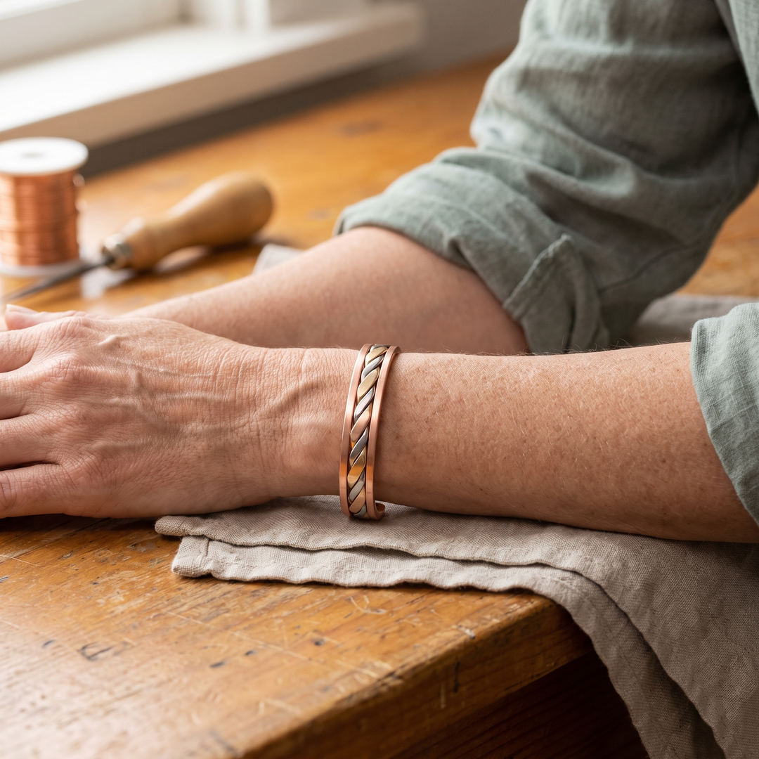 Elaine's Bud Copper Bracelet